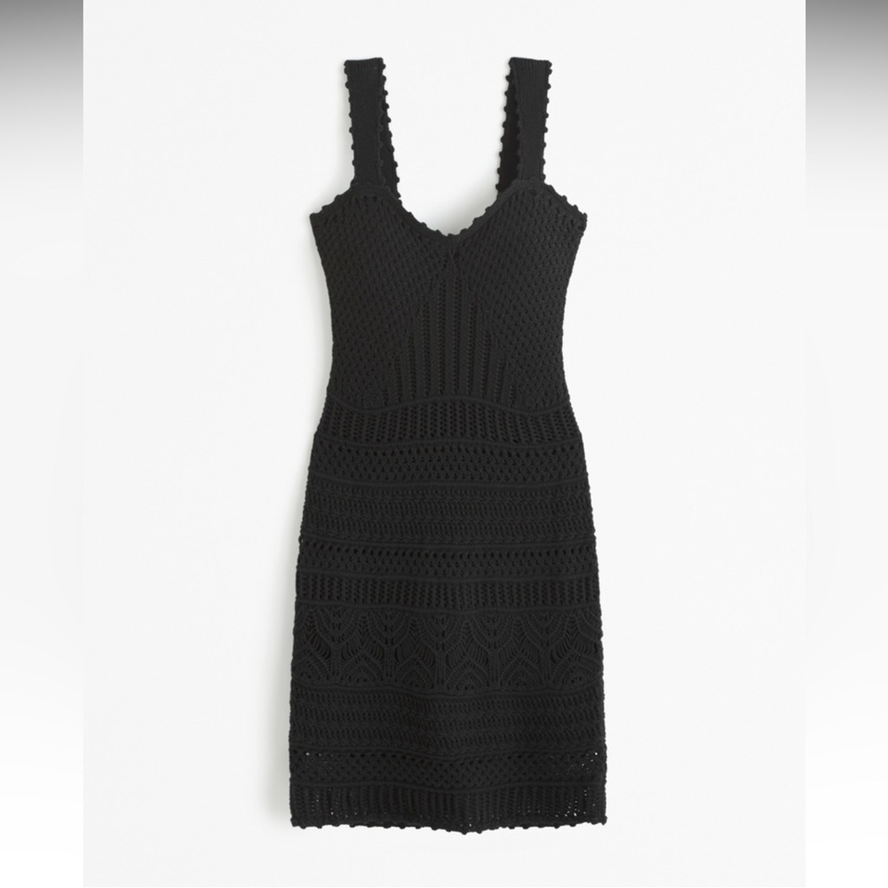 Abercrombie & Fitch knit crochet mini dress